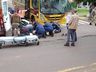 Colisão entre moto e caminhão deixa homem ferido em Itapiranga