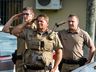 Militares do 11ºBPM/Fron prestam homenagem à PM morto após acidente em SC