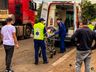 Colisão deixa motociclista ferido na Willy Barth em SMO