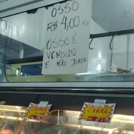 Osso de boi é vendido em Florianópolis após alta nos preços da carne