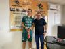 Iporãoestino campeão dos Jogos Universitários Brasileiros visita Rádio Oeste