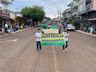 Linha do tempo sobre agricultura e indústria foi trabalhado no desfile cívico