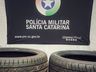 Suspeitos de receptação de pneus furtados são presos pela PM