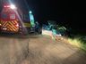 Vídeo: Colisão entre carro e caminhão deixa dois feridos na SC-492 em Bandeirante 
