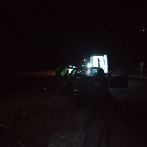 Motorista perde controle e colide em pedra no interior de Tunápolis