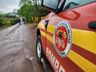Bombeiros interditam ponte na SC-283 em Itapiranga