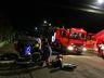 Colisão com capotamento em Descanso deixa homem em estado grave
