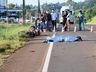 VÍDEO: Motociclista morre após colisão com caminhão na SC-163