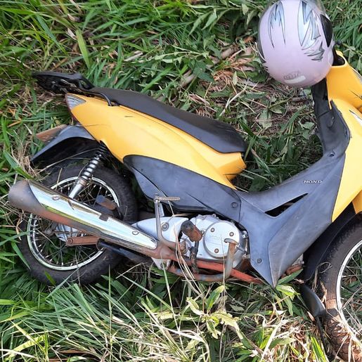 Queda de moto deixa dois feridos na SC 163 em São João do Oeste 