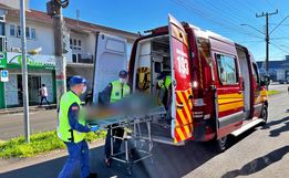 Atropelamento deixa homem ferido na Avenida Getúlio Vargas, em SMO 
