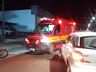 Acidente entre carro e moto deixa homem ferido em Pinhalzinho 