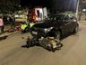 Colisão entre carro e moto deixa caroneiro de moto ferido em SMOeste 