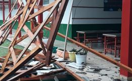 Escola estadual é atingida por temporal em Princesa