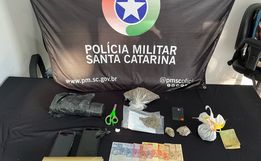 Polícia Militar prende dois homens por tráfico de drogas em Descanso