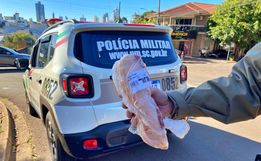 Homem é preso após furtar picanha de supermercado no centro de SMO
