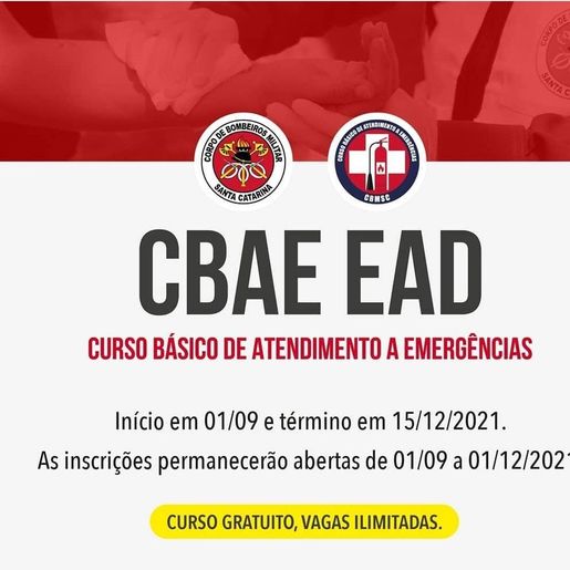 Corpo de Bombeiros Militar abre inscrições para o CBAE