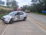Colisão entre dois veículos deixa quatro feridos na BR-163, em Guaraciaba