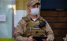 Rede Peperi recebe fiscalização da Polícia Militar em SMOeste