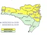 Semana começa com alerta de temporais com risco de alagamentos em SC