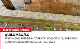 Casal que matou homem a facada em Quilombo é detido