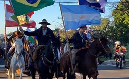 Cavalarianos saem de SMO rumo à Argentina na 2ª Cavalgada Internacional da Cultura Gaúcha 