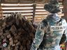Polícia Militar Ambiental apreende palanques na fronteira 