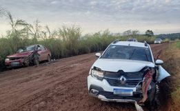 Duas pessoas ficam feridas em colisão no interior de Tunápolis