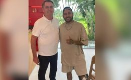 Em recuperação, Neymar recebe visita do ex-presidente Jair Bolsonaro