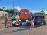 Colisão traseira deixa motociclista ferido na SC-163, em São Miguel do Oeste 