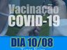 Município vacina público de 22 e 23 anos contra Covid-19 nesta terça-feira