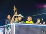 Jogadores do Polo da Chape são recepcionados com festa após conquista internacional 