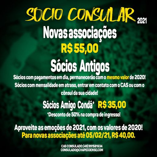 Chape apresenta promoção para novos sócios-torcedores através do consulado 