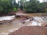 Pontes estão interditadas em decorrência das chuvas em Santa Helena
