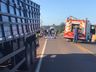 VÍDEO: Motociclista morre após colisão com caminhão na SC-163