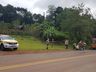 Motociclista fica ferido em queda na SC 163