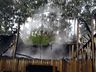 Incêndio destroi casa às margens da SC-163