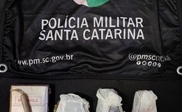 PM apreende drogas e prende jovem em Cunha Porã