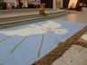 Sem procissão nas ruas, Corpus Christi é celebrado com tapetes dentro da igreja em SMO