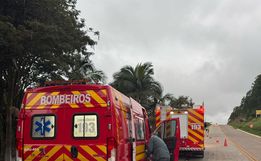 Capotamento deixa um ferido na BR-163 entre Guaraciaba e São Miguel do Oeste