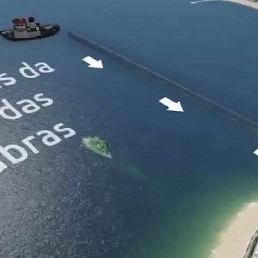 Alargamento da faixa de areia em Balneário Camboriú; veja ao vivo