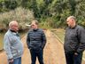 Prefeitos de São José do Cedro e Anchieta buscam solução para ponte interditada
