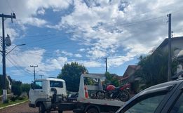Motocicleta envolvida em grave acidente em Descanso é apreendida 