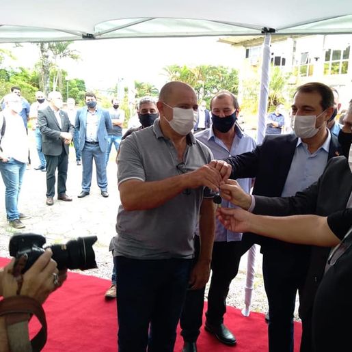 FOTOS: SJCedro e Palma Sola são contemplados com maquinário agrícola