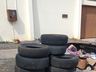 Mutirão no Bairro São Luiz recolhe mais de 450KG de pneus e materiais eletrônicos