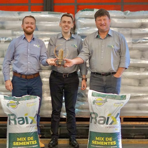 Raíx Sementes conquista 1º lugar no troféu “O Guarani” como indústria de médio porte 
