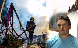 Morador que teve casa destruída por incêndio, agradece a comunidade pela ajuda