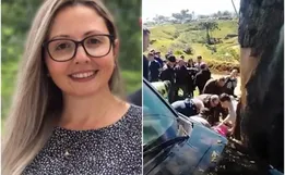 Professora atingida por pneu em autódromo de SC recebe alta hospitalar