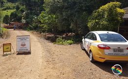 Estrada é interditada em Itapiranga para instalação de galerias