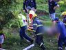 Motorista perde o controle da direção de carreta e cai em ribanceira na BR-282