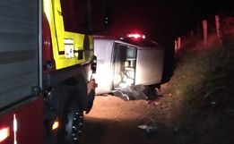 Motorista morre em capotamento de camionete no interior 